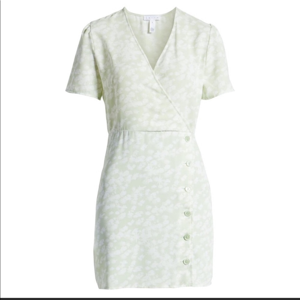 Leith side button mini dress